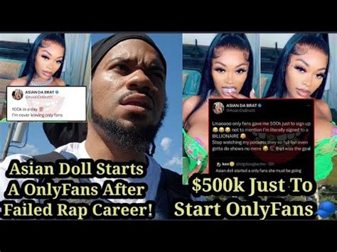 asia doll only fans|Asian Doll Claims She Was Paid $500K To Join OnlyFans